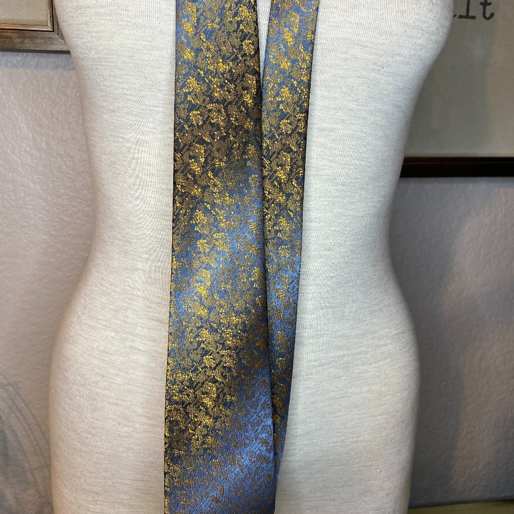 *Vintage Trevira gold and blue Tie.